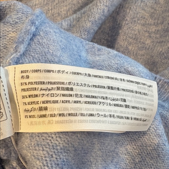 Abercrombie & Fitch Heather Light Blue Long Sleeve - Picture 6 of 6